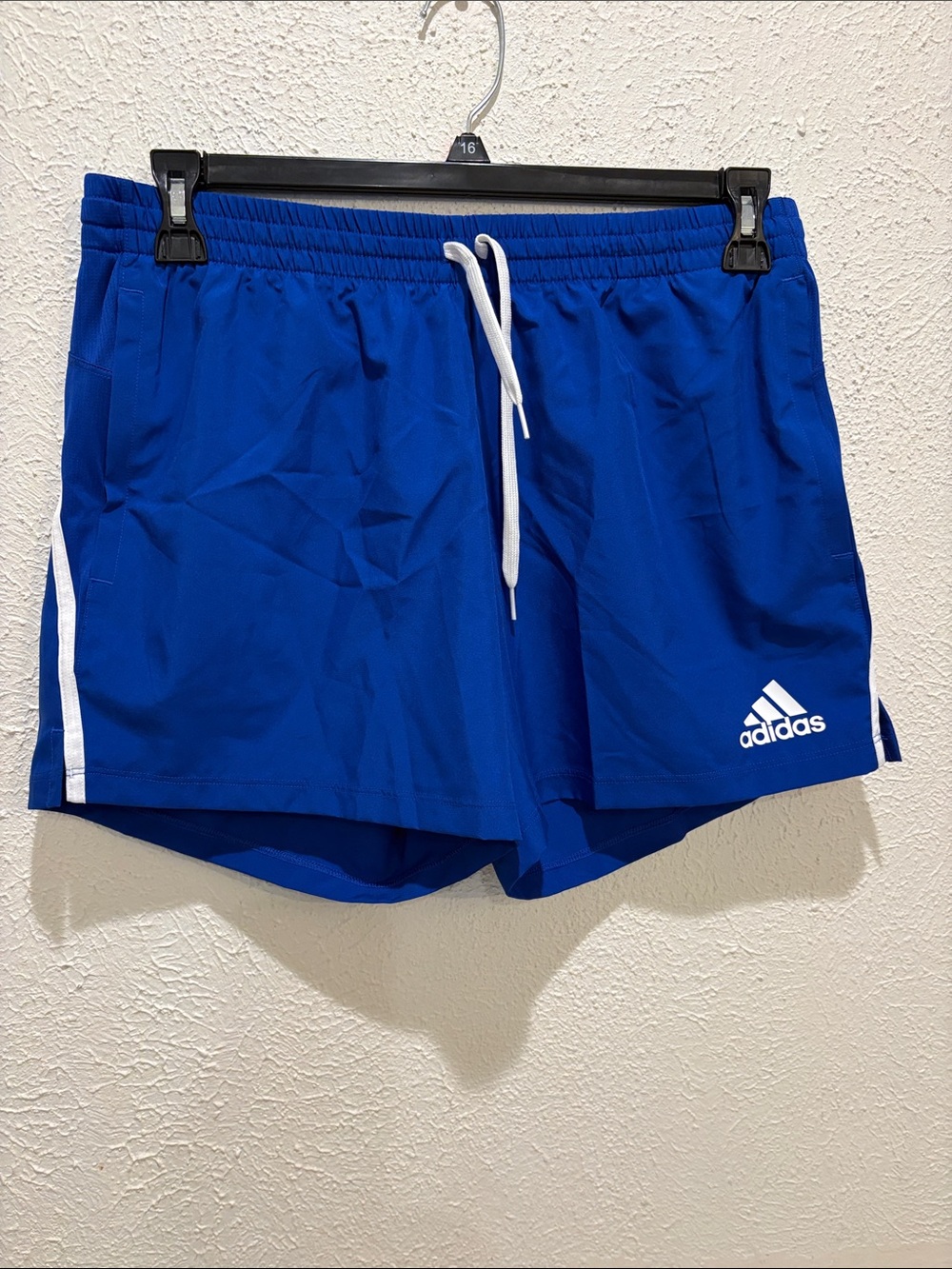 adidas Women's Royal Blue Athletic Shorts with White Trim